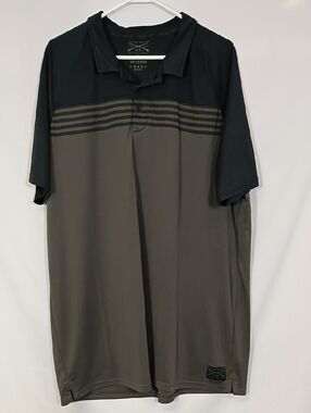 Grunt Style This We'll Defend DARK GRAY BLACK POLO MEN'S SHIRT Size 2XL